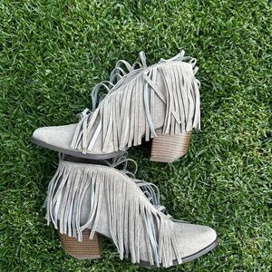 Fringe Ankle Boots